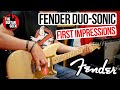 FENDER PLAYER DUO-SONIC 2020 in GOLD - Unboxing, First Impressions and some bad news...