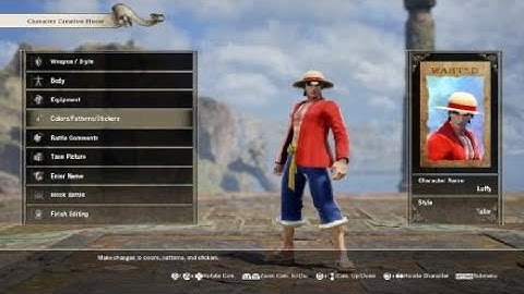 SC6 Creation: Luffy (ONE PIECE) Character Settings