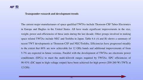 MECE106A, Module-V, Lecture-2:Satellite Transponder