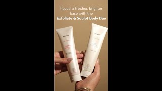 Body Scrub and Sculpt Duo | Body Exfoliator and Hydrator | Sonage Skincare