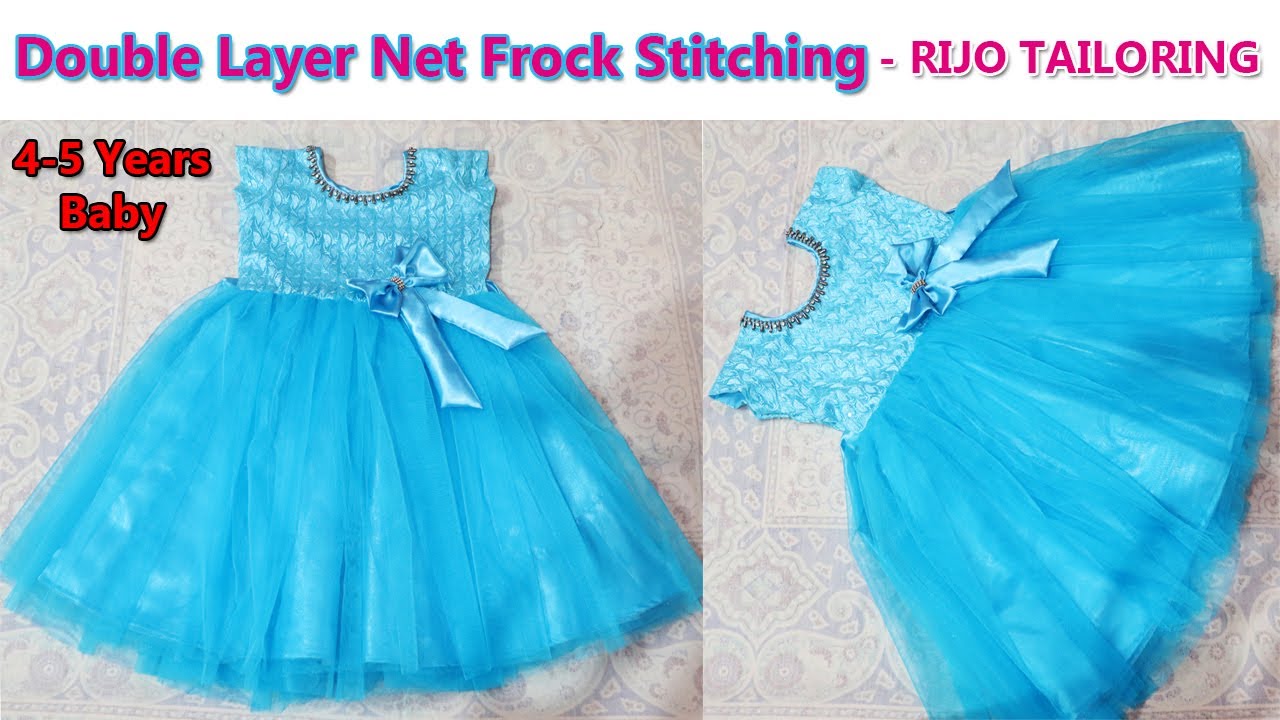 Buy Sequin Bow Net Frock for Girls – Mumkins