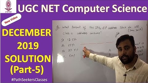 Computer Network Solution December 2019 UGC NET  Part-5 | Scientist B