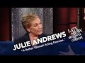 Julie Andrews Challenges Stephen To Perform With A Mouth Full Of Grapes