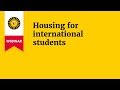 Webinar Housing for international students