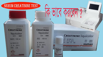 How to Run Creatinine Standard (Calibration)/ Serum Creatinine Test// Serum Creatinine in Human
