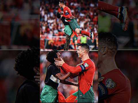 شاب يحمل كريستيانو رونالدو 7 شاهد مذا حصل لرونالدو