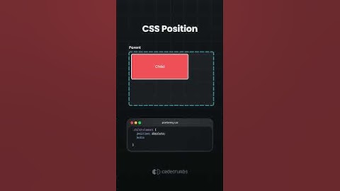 CSS Position - #css #frontend #webdevelopment