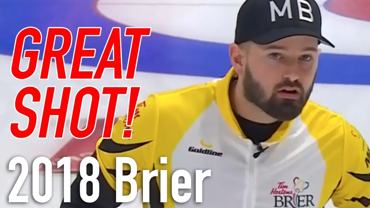 2018 Tim Hortons Brier - Reid Carruthers - Long Runback vs Ont. ice cube