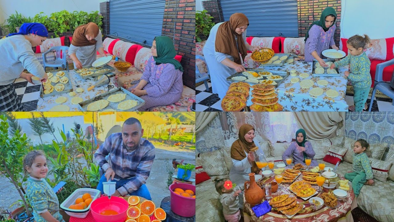 وجبات الإفطار يوم 3من رمضان🌙الفطائر التركية +سيكار معمر بالجبن مع عصير البرتقال طبيعي👌