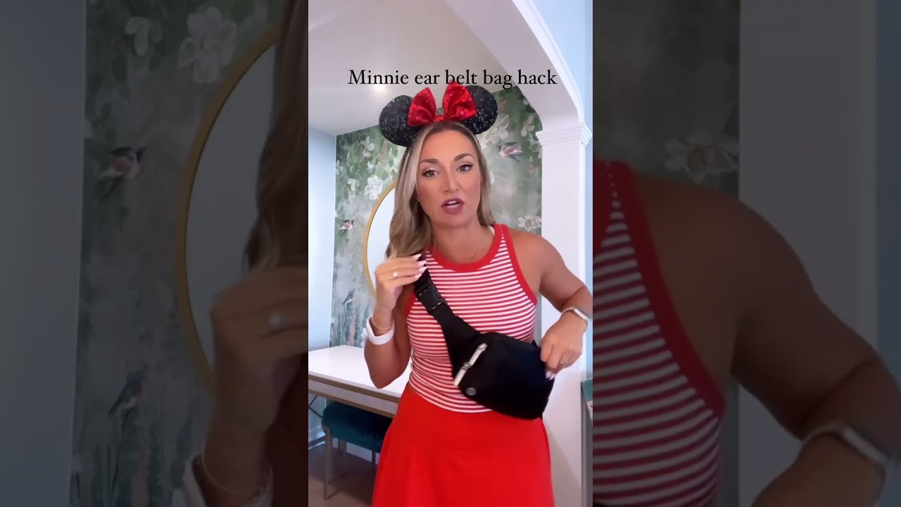 I smell a @lululemon x Disney collab y’all 🤷🏼♀️#minnieearhack #minnieearholder #lululemonbeltbag