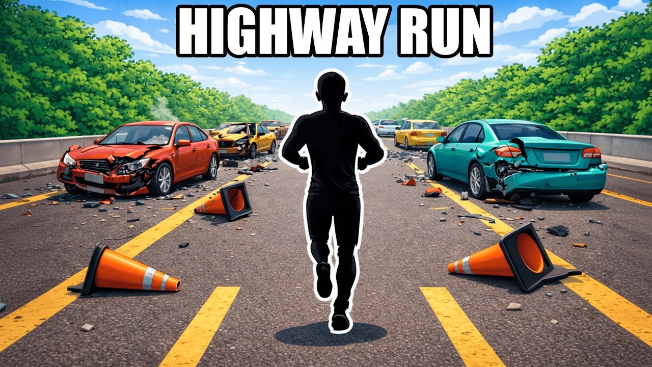 HIGHWAY RUN Immersive Interactive Warm Up | Interactive Obstacle Challenge | Viral Game