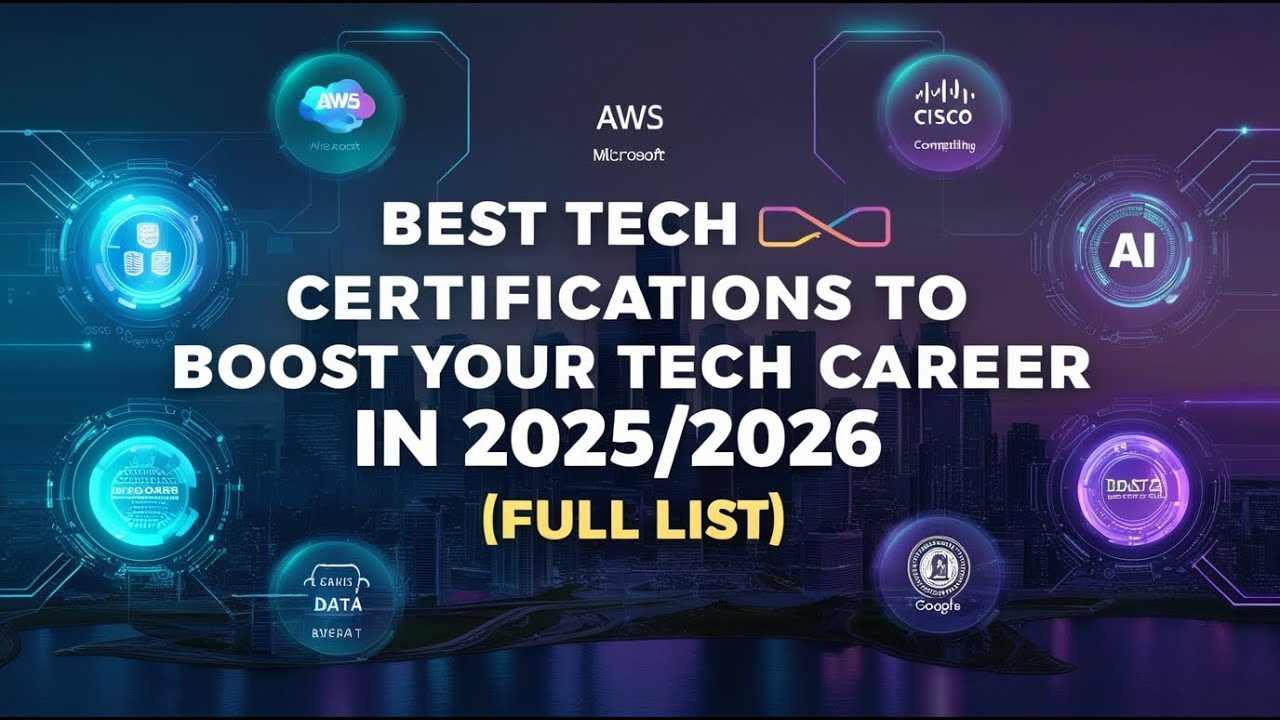 Best Tech Certifications to Boost Your Tech Career in 2025/2026 (Full ...