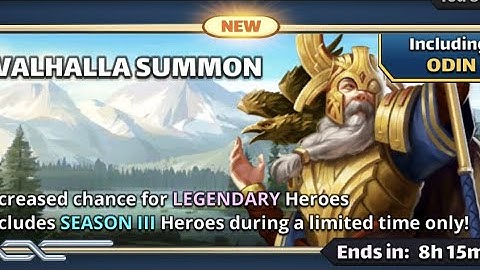 #empiresandpuzzles Valhalla Summon 20 pull
