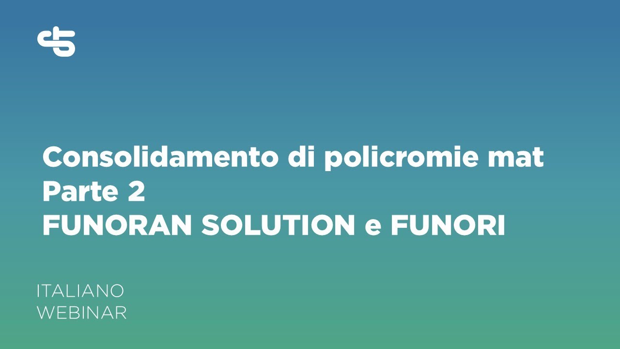 Consolidamento di policromie mat | italiano | WEBINAR CTS Conservation | 5