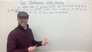 Famous Gas Stoichiometry:  Extra Practice Problems (Part 1) Profile