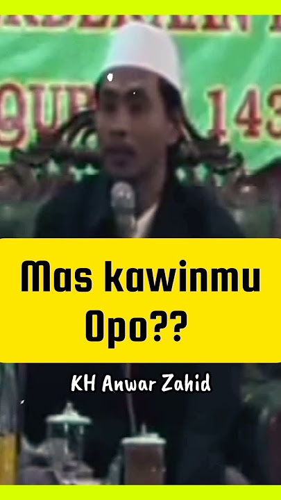 Mas kawinmu kuwi opo⁉️ #anwarzahid #maskawin #shorts