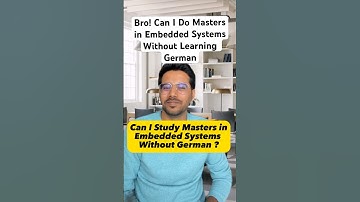 Can I Do Masters Without Learning German ? #shorts #german