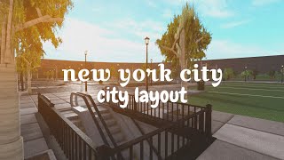 city layout w/ road   sidewalk (nyc edition) roblox bloxburg speedbuild ♡