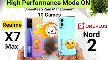 Realme X7 Max vs Oneplus Nord 2 Speedtest Which Dimensity 1200 is more optimized Shocking Results🔥🔥🔥