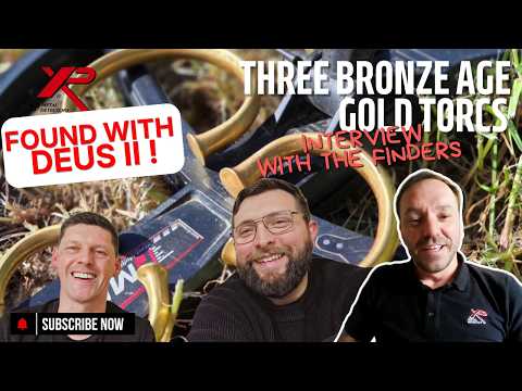 THREE Bronze Age GOLD Torcs Found with XP DEUS II! | Interview with the Finders