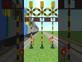 【踏切アニメ】Railway Trains Railroad Crossing Minecraft #shorts