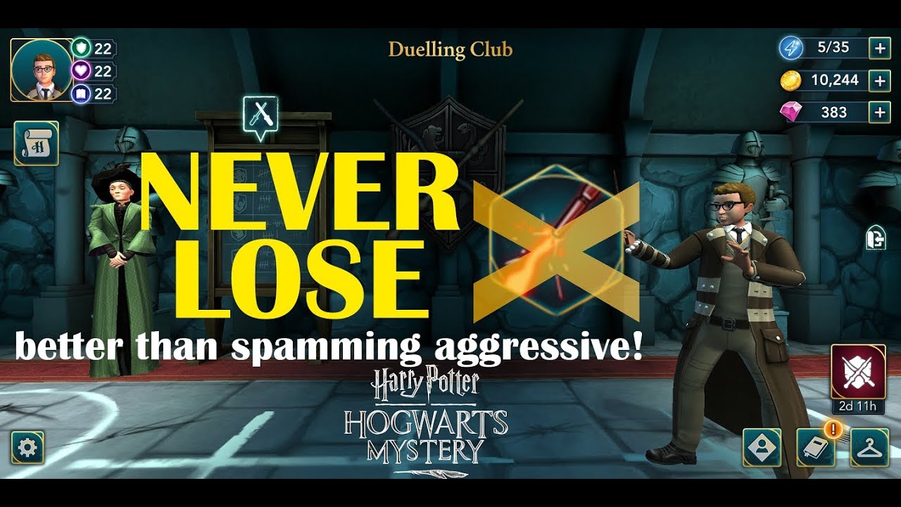 GUARANTEED (may not work as of 9Aug18) VICTORY IN DUELLING in Hogwarts Mystery!