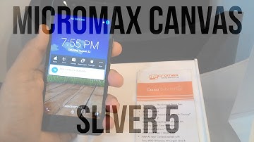Micromax Canvas Sliver 5 Impressions!(1080p Full HD)