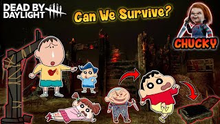 Shinchan vs chucky in dead by daylight 😱🔥 | Shinchan and friends playing dead by daylight 😂 | funny