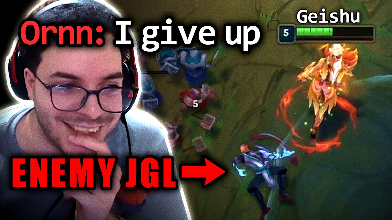 ORNN GAVE UP AFTER I 1 VS 2 THEIR TOP AND JGL!!! | Geishu