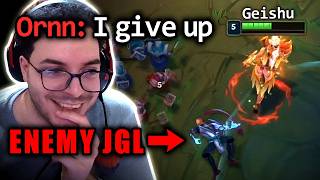 ORNN GAVE UP AFTER I 1 VS 2 THEIR TOP AND JGL!!! | Geishu