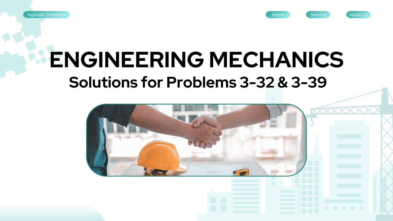 Engineering Mechanics: Solutions for Problems 3-32 & 3-39!! - YouTube
