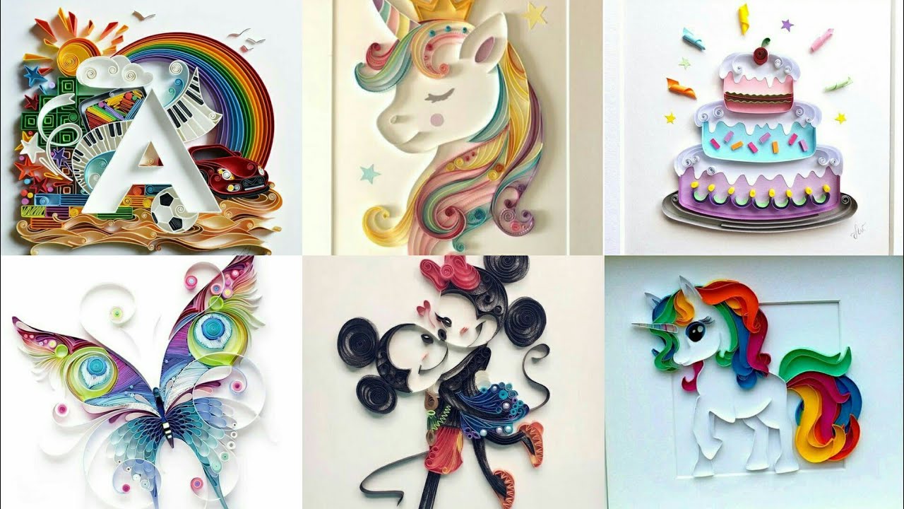 Amazing And Beautiful New Quilling Paper Craft Ideas - YouTube