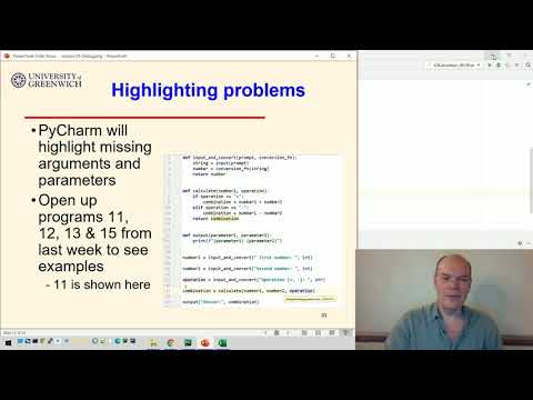 Python 05-6: Debugging - Other useful features