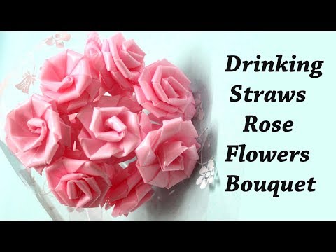 DIY Roses from Drinking Straw in 4 Ways - DIY Tutorials