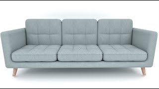 How to create Living room sofa using SketchUp