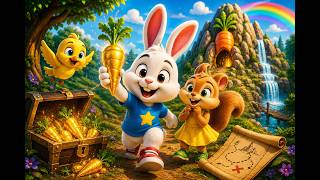 🐰 Bunny Finds a MAGIC Golden Carrot! ✨#3danimation #KidsCartoon #trending