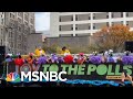 'Joy To The Polls' Brightens Dreary Voting Lines With Music, Dance | Rachel Maddow | MSNBC