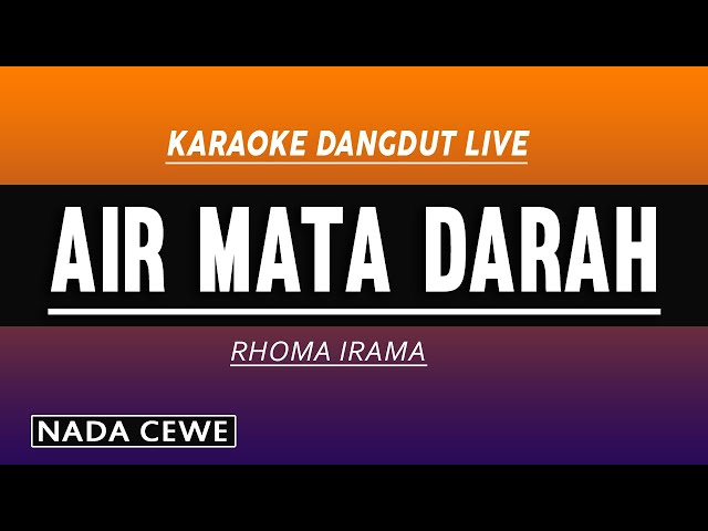 AIR AMATA DARAH KARAOKE NADA CEWE class=