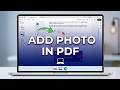 How to Add Photo in PDF File in Laptop (Free & Easy Method)