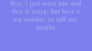 Call me maybe - Carly Rae Jepsen (con letra)