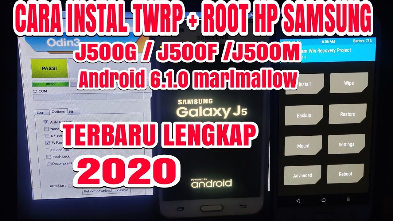 CARA INSTAL TWRP DAN ROOT SAMSUNG J500G ANDROID 6.1.0 TERBARU