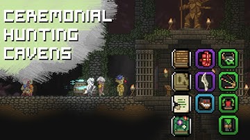 Starbound Ceremonial Hunting Caverns | Predatory Armor, Ixodoom Claw, Masks