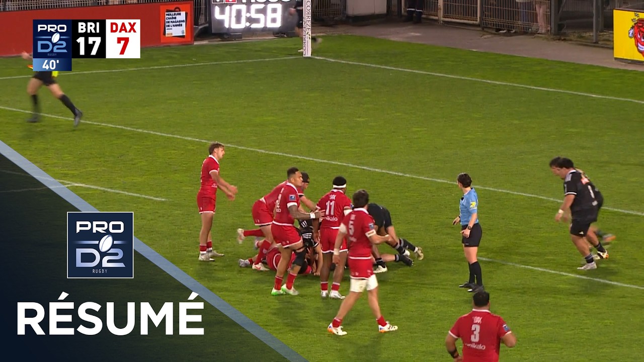 PRO D2 Saison 2025-2026 J22 - Résumé CA Brive - US Dax
