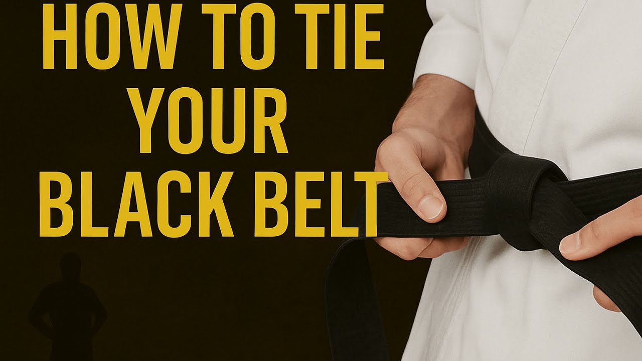 How to Tie Your Black Belt | Advanced POV Tutorial for Martial Arts ...