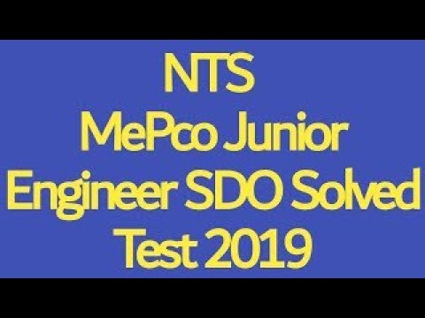 MEPCO SOLVED NTS JUNIOR ENGINEER TEST 2019