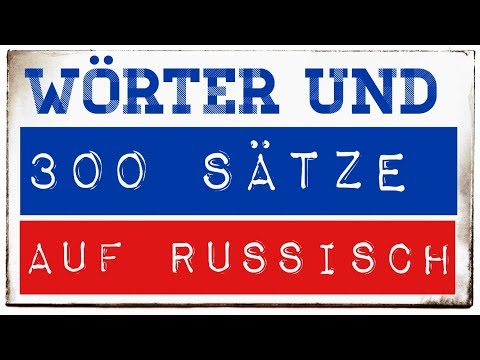 Video: Welche Wörter Gibt Es Auf Russisch Nur Im Plural?