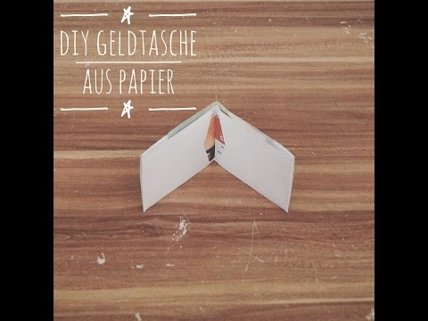 DIY Idee: Papier Geldtasche zum Falten - Wallet inkl. Vorlage