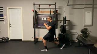 Split Squat (Eccentric + Reps + Eccentric)