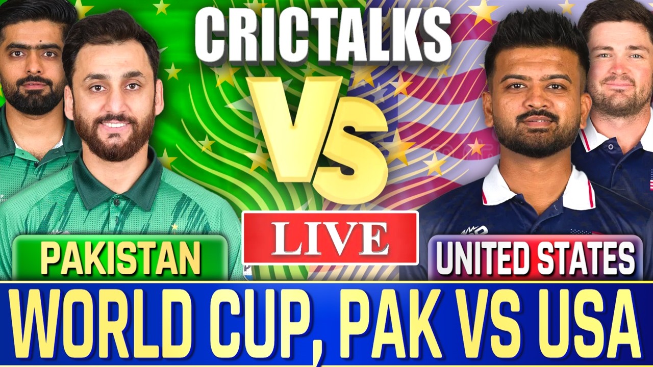🔴 Live: PAK v USA, World Cup, Cricket Live Match Today Scores & Commentary, Last 8 Overs