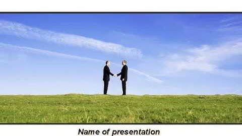 Face to Face Business Meeting PowerPoint Template by PoweredTemplate.com